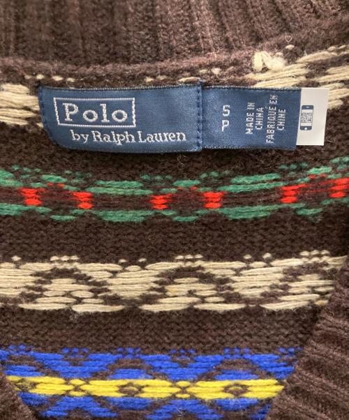 POLO RALPH LAUREN（ポロ・ラルフローレン）POLO RALPH LAUREN (ポロ・ラルフローレン) ニットベスト ダークブラウン サイズ:Ｓの古着・服飾アイテム