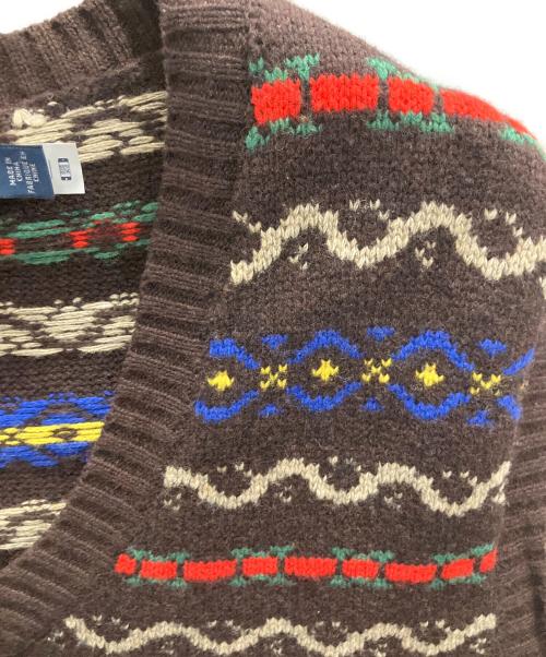 POLO RALPH LAUREN（ポロ・ラルフローレン）POLO RALPH LAUREN (ポロ・ラルフローレン) ニットベスト ダークブラウン サイズ:Ｓの古着・服飾アイテム