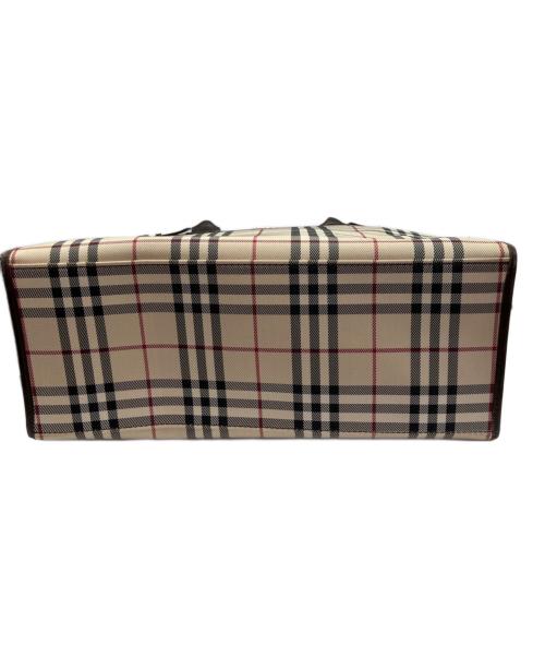 BURBERRY（バーバリー）BURBERRY (バーバリー) スクエア2WAYバッグ ブラウン×ベージュの古着・服飾アイテム