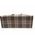 中古・古着 BURBERRY (バーバリー) スクエア2WAYバッグ ブラウン×ベージュ：25000円