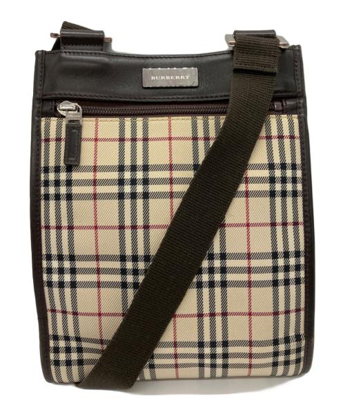 BURBERRY（バーバリー）BURBERRY (バーバリー) スクエアショルダーバッグ ベージュの古着・服飾アイテム