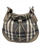 BURBERRYバーバリー）の古着「ワンショルダーバッグ」｜ネイビー×シルバー