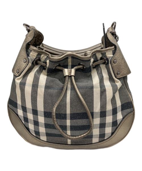 BURBERRY（バーバリー）BURBERRY (バーバリー) ワンショルダーバッグ ネイビー×シルバーの古着・服飾アイテム