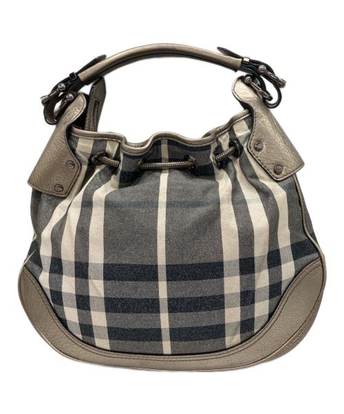 BURBERRY（バーバリー）BURBERRY (バーバリー) ワンショルダーバッグ ネイビー×シルバーの古着・服飾アイテム