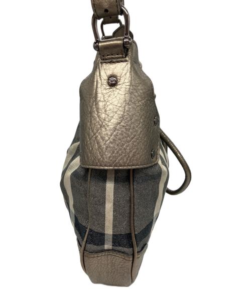 BURBERRY（バーバリー）BURBERRY (バーバリー) ワンショルダーバッグ ネイビー×シルバーの古着・服飾アイテム