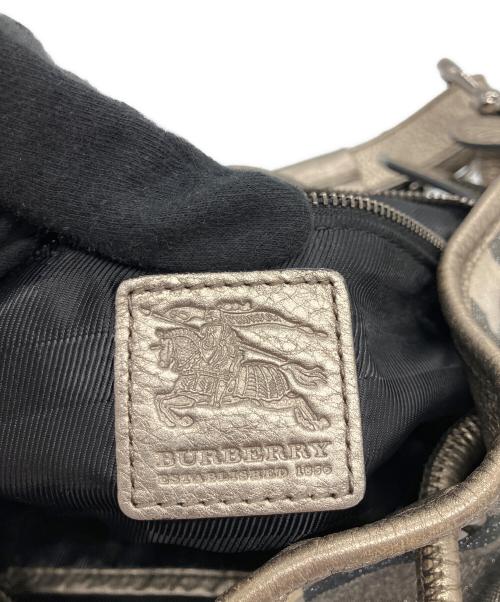 BURBERRY（バーバリー）BURBERRY (バーバリー) ワンショルダーバッグ ネイビー×シルバーの古着・服飾アイテム