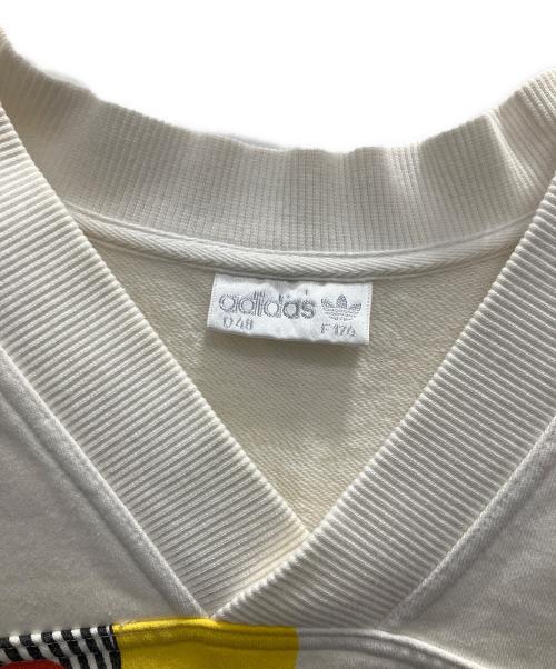 adidas（アディダス）adidas (アディダス) スウェットベスト ホワイト サイズ:Ｌの古着・服飾アイテム