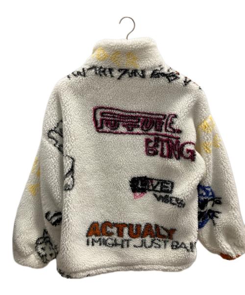 ZARA（ザラ）ZARA (ザラ) ボアフリースジャケット ホワイト サイズ:SIZE XLの古着・服飾アイテム