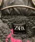 ZARA (ザラ) グラフティ柄フリースジャケット ブラック サイズ:SIZE XL 未使用品：7000円