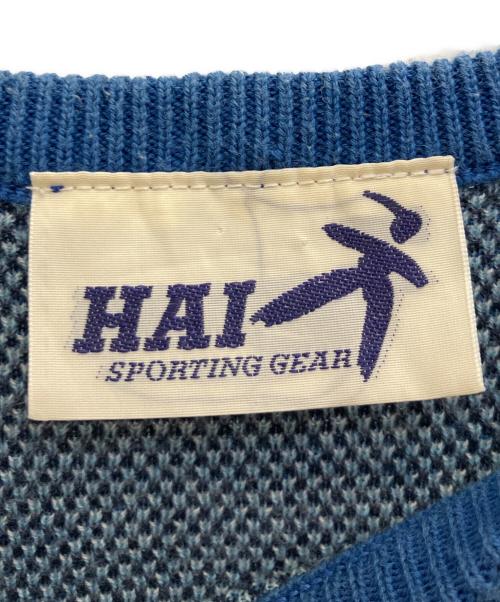 HAI SPORTTING GERA（ハイスポーティングギア）HAI SPORTTING GERA (ハイスポーティングギア) 薄手ニット ブルー サイズ:不明の古着・服飾アイテム