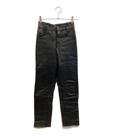 中古・古着通販】VANSON (バンソン) レザーパンツ ブラック サイズ