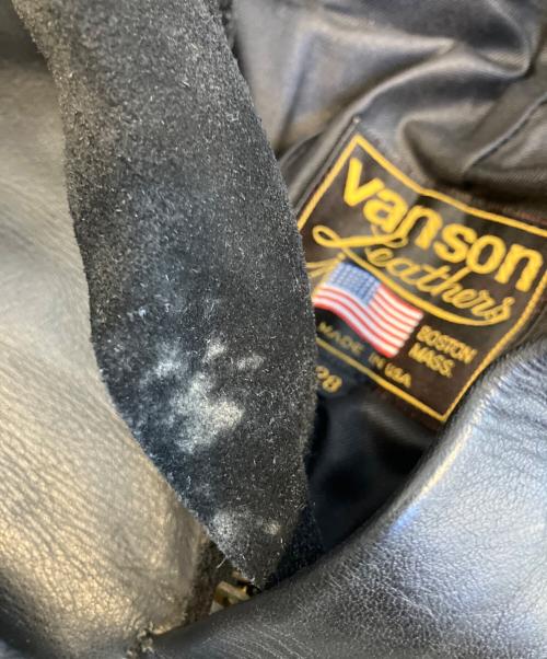 VANSON（バンソン）VANSON (バンソン) レザーパンツ ブラック サイズ:71cmの古着・服飾アイテム