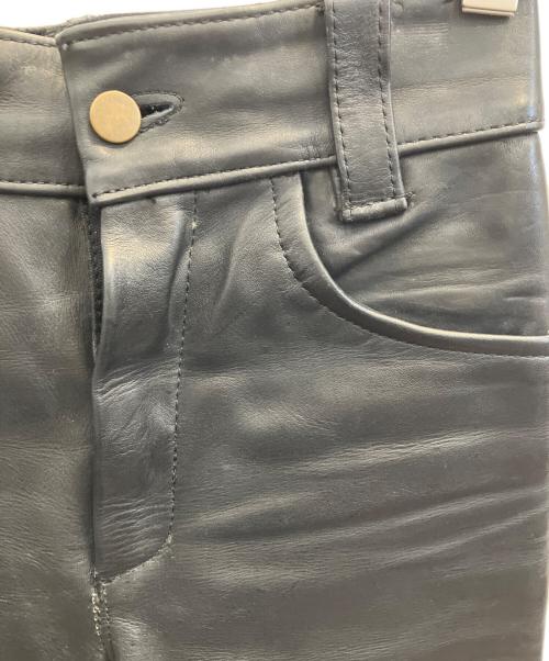 VANSON（バンソン）VANSON (バンソン) レザーパンツ ブラック サイズ:71cmの古着・服飾アイテム