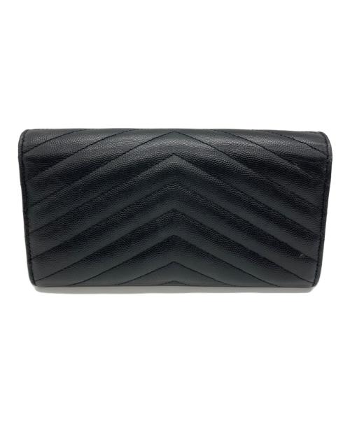 Saint Laurent Paris（サンローランパリ）Saint Laurent Paris (サンローランパリ) キルティングウォレット ブラックの古着・服飾アイテム