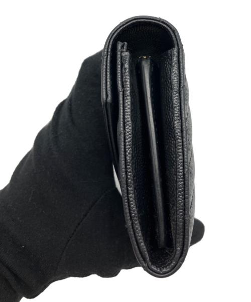 Saint Laurent Paris（サンローランパリ）Saint Laurent Paris (サンローランパリ) キルティングウォレット ブラックの古着・服飾アイテム