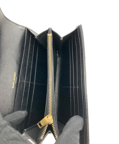 Saint Laurent Paris（サンローランパリ）Saint Laurent Paris (サンローランパリ) キルティングウォレット ブラックの古着・服飾アイテム