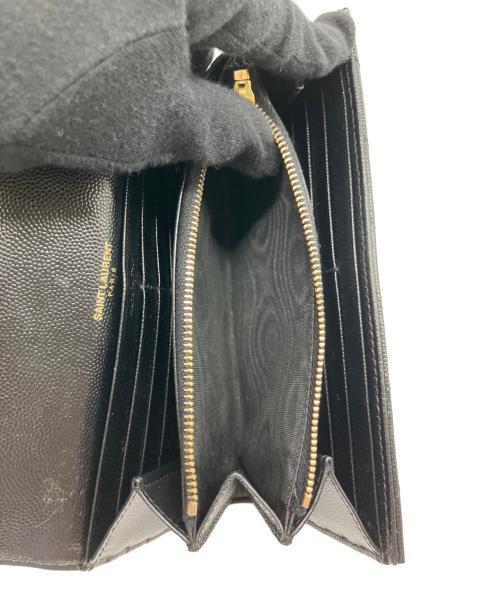 Saint Laurent Paris（サンローランパリ）Saint Laurent Paris (サンローランパリ) キルティングウォレット ブラックの古着・服飾アイテム