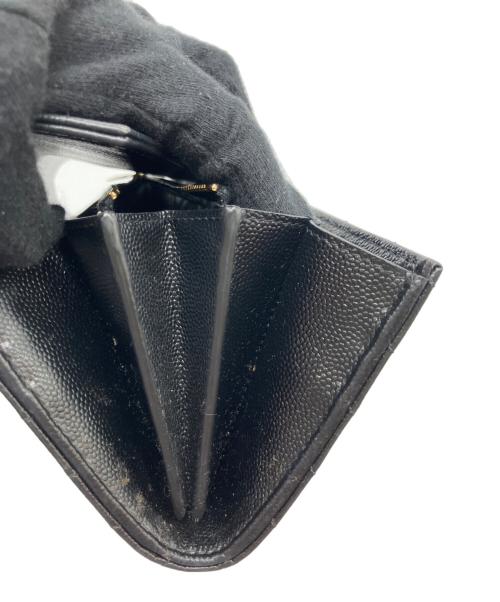 Saint Laurent Paris（サンローランパリ）Saint Laurent Paris (サンローランパリ) キルティングウォレット ブラックの古着・服飾アイテム