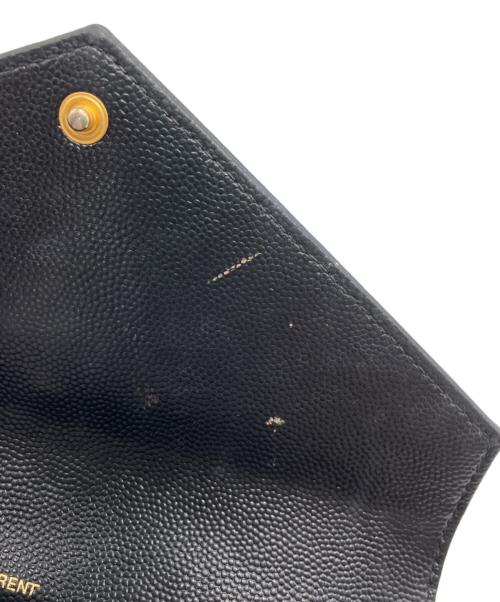 Saint Laurent Paris（サンローランパリ）Saint Laurent Paris (サンローランパリ) キルティングウォレット ブラックの古着・服飾アイテム