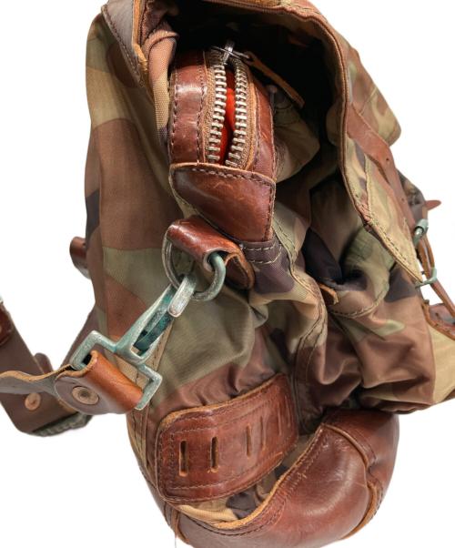 POLO RALPH LAUREN（ポロ・ラルフローレン）POLO RALPH LAUREN (ポロ・ラルフローレン) ショルダーバッグ カーキ×ブラウンの古着・服飾アイテム