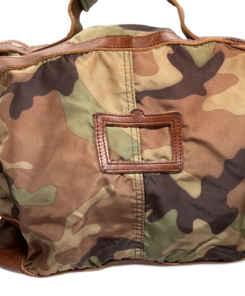 POLO RALPH LAUREN（ポロ・ラルフローレン）POLO RALPH LAUREN (ポロ・ラルフローレン) ショルダーバッグ カーキ×ブラウンの古着・服飾アイテム