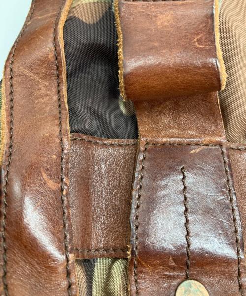 POLO RALPH LAUREN（ポロ・ラルフローレン）POLO RALPH LAUREN (ポロ・ラルフローレン) ショルダーバッグ カーキ×ブラウンの古着・服飾アイテム