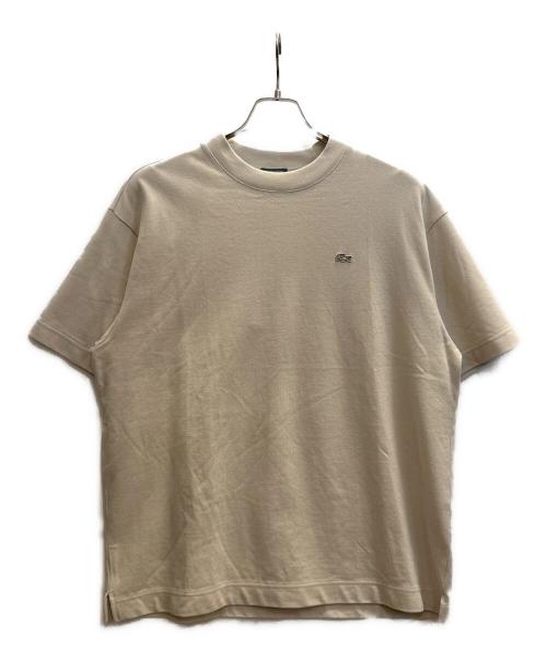 LACOSTE（ラコステ）LACOSTE (ラコステ) 別注moss stitch ShortSleeve T-shirts ベージュ サイズ:FR3 未使用品の古着・服飾アイテム