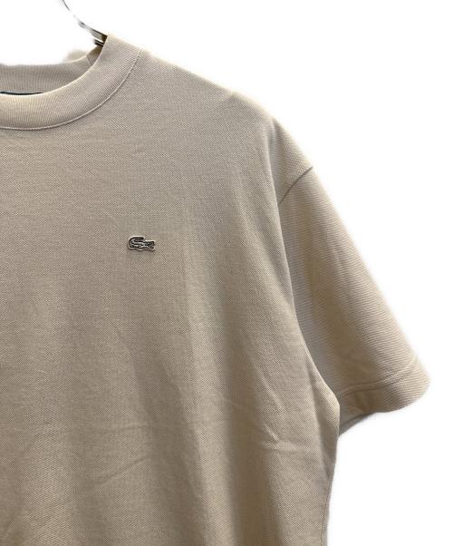 LACOSTE（ラコステ）LACOSTE (ラコステ) 別注moss stitch ShortSleeve T-shirts ベージュ サイズ:FR3 未使用品の古着・服飾アイテム
