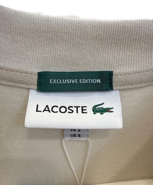 LACOSTE（ラコステ）LACOSTE (ラコステ) 別注moss stitch ShortSleeve T-shirts ベージュ サイズ:FR3 未使用品の古着・服飾アイテム