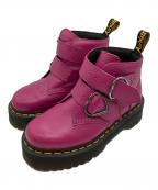 Dr.Martensドクターマーチン）の古着「プラットフォームブーツ　DEVON HEART」｜ピンク