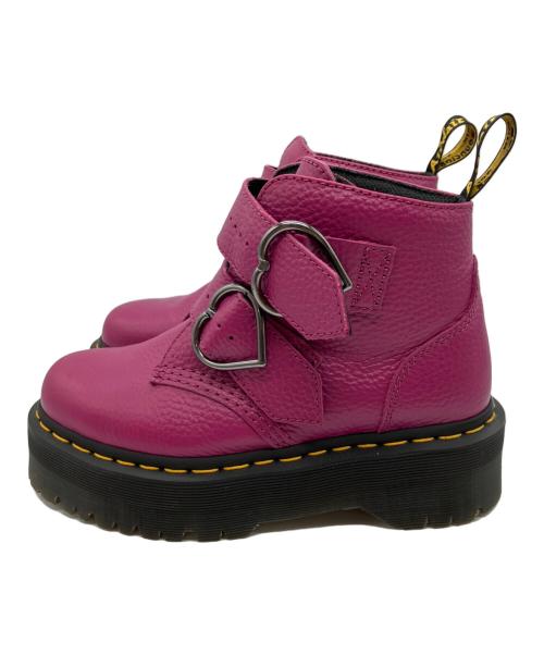 Dr.Martens（ドクターマーチン）Dr.Martens (ドクターマーチン) プラットフォームブーツ　DEVON HEART ピンク サイズ:EU37の古着・服飾アイテム