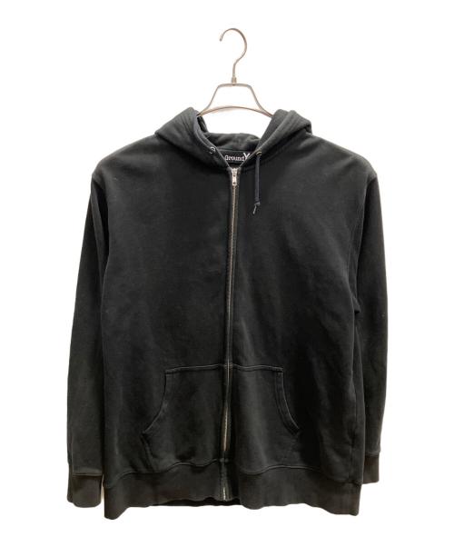 GROUND Y（グラウンドワイ）GROUND Y (グラウンドワイ) ロゴパーカー ブラック サイズ:SIZE 4の古着・服飾アイテム