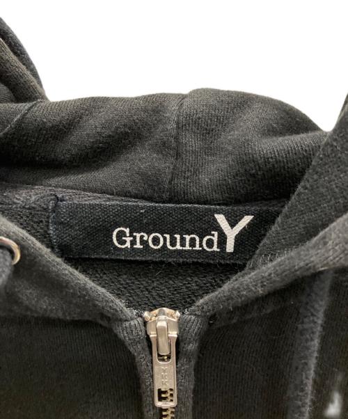 GROUND Y（グラウンドワイ）GROUND Y (グラウンドワイ) ロゴパーカー ブラック サイズ:SIZE 4の古着・服飾アイテム