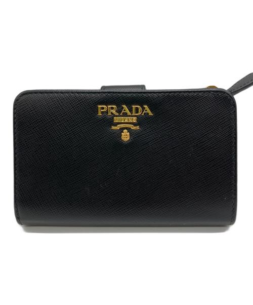 PRADA（プラダ）PRADA (プラダ) SAFFIANO METAL ブラック 1ML225  ブラックの古着・服飾アイテム
