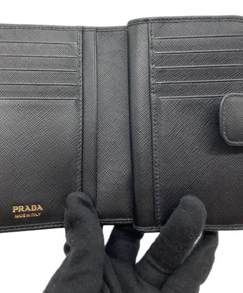 PRADA（プラダ）PRADA (プラダ) SAFFIANO METAL ブラック 1ML225  ブラックの古着・服飾アイテム