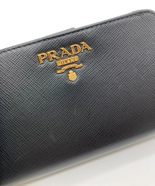 PRADA（プラダ）PRADA (プラダ) SAFFIANO METAL ブラック 1ML225  ブラックの古着・服飾アイテム