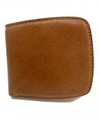 ONES WORKERワンズワーカー）の古着「シェル型二つ折り財布」｜ブラウン