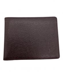 LOUIS VUITTON（ルイ ヴィトン）の古着「タイガ2つ折り財布」｜ブラウン