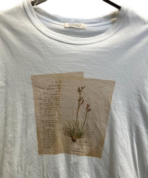 confect（コンフェクト）confect (コンフェクト) 天竺 ボタニカルプリント ビックTシャツ ホワイト サイズ:Ｆの古着・服飾アイテム