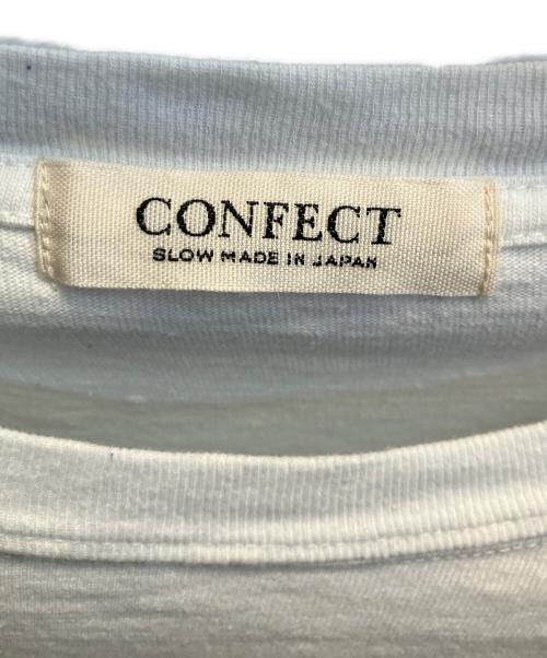 confect（コンフェクト）confect (コンフェクト) 天竺 ボタニカルプリント ビックTシャツ ホワイト サイズ:Ｆの古着・服飾アイテム