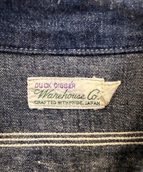WAREHOUSE（ウエアハウス）WAREHOUSE (ウエアハウス) DUCK DIGGER　デニムシャツ インディゴ サイズ:Мの古着・服飾アイテム