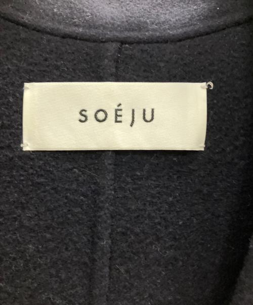 SOEJU（ソージュ）SOEJU (ソージュ) ウールリバーローブコート ネイビー サイズ:Мの古着・服飾アイテム