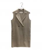 SOEJUソージュ）の古着「ウールリバーロングジレ」｜ベージュ