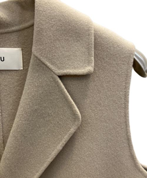 SOEJU（ソージュ）SOEJU (ソージュ) ウールリバーロングジレ ベージュ サイズ:不明の古着・服飾アイテム