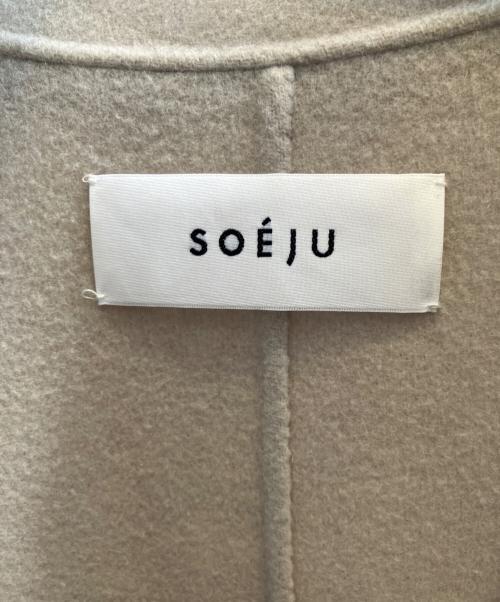 SOEJU（ソージュ）SOEJU (ソージュ) ウールリバーローブコート ベージュ サイズ:Мの古着・服飾アイテム