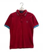 FRED PERRY×COMME des GARCONS SHIRTフレッドペリー×コムデギャルソンシャツ）の古着「ポロシャツ」｜レッド