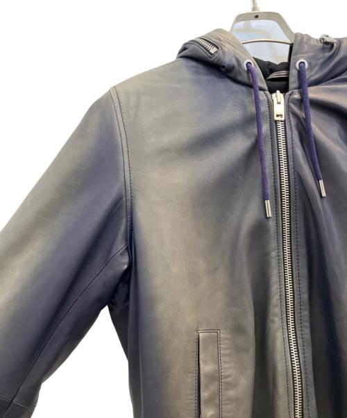 DIESEL（ディーゼル）DIESEL (ディーゼル) レザージャケット ブラック サイズ:Lの古着・服飾アイテム