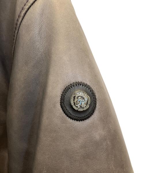 DIESEL（ディーゼル）DIESEL (ディーゼル) レザージャケット ブラック サイズ:Lの古着・服飾アイテム