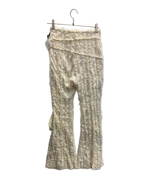 PRANK PROJECT（プランクプロジェクト）PRANK PROJECT (プランクプロジェクト) フリンジジャガードフリルパンツ ホワイト サイズ:38 未使用品の古着・服飾アイテム