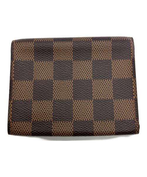 LOUIS VUITTON（ルイ ヴィトン）LOUIS VUITTON (ルイ ヴィトン) ダミエ アンヴェロップ カルト ドゥ ヴィジット カードケース 名刺入れ ブラウンの古着・服飾アイテム